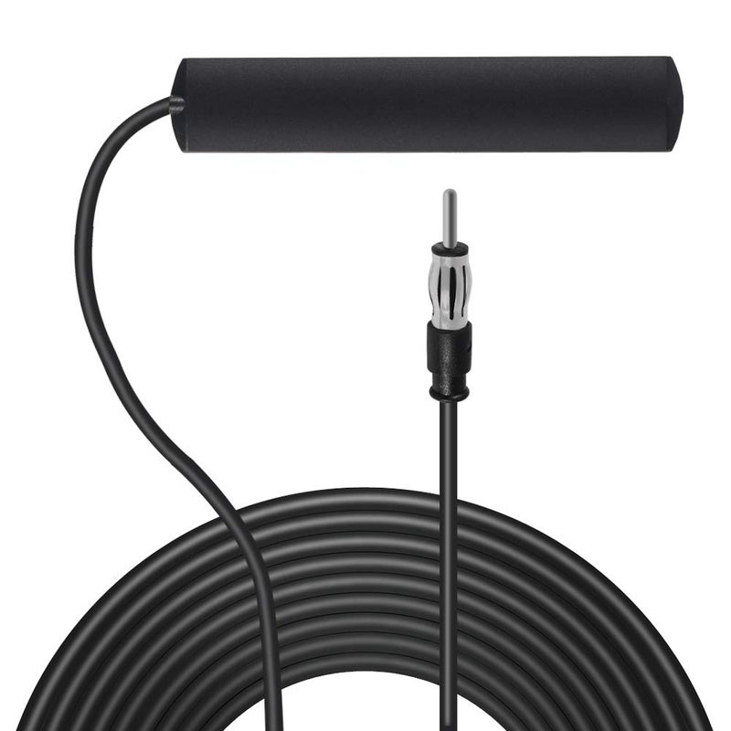 DORHEA Universal Radio Antenna Car Stereo AM FM Hidden Windshield Adhesive Mount Patch Antenna for Vehicle Truck SUV Car Stereo in Dash Head Unit CD Media Receiver Player Audio HD Radio Player Amplifier - Image 1